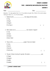 Adjectives Exercise 3 - Student Worksheet - Worksheet Wizard