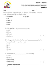 Adjectives Exercise 4 - Student Worksheet - Worksheet Wizard