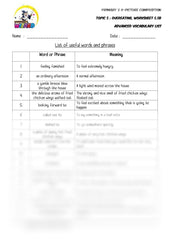 Advanced Vocabulary List - Overeating - Worksheet Wizard