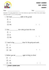 Articles Exercise 1 - Student Worksheet - Worksheet Wizard