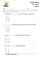 Articles Exercise 4 - Student Worksheet - Worksheet Wizard