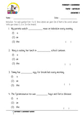 Articles Exercise 5 - Student Worksheet - Worksheet Wizard