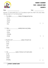 Auxillary Verbs Exercise 4 - Student Worksheet - Worksheet Wizard