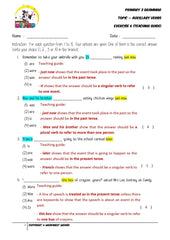 Auxillary Verbs Exercise 6 - Answer Key and Teaching Guide - Worksheet Wizard