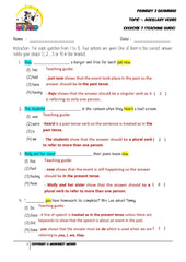 Auxillary Verbs Exercise 7 - Answer Key and Teaching Guide - Worksheet Wizard