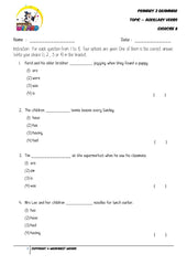 Auxillary Verbs Exercise 8 - Student Worksheet - Worksheet Wizard