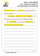 Basic model story worksheet - Playing with fire - Worksheet Wizard