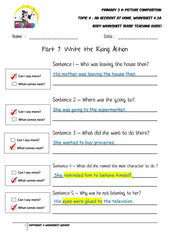 Basic Teaching Guide for Body worksheet - An accident at home - Worksheet Wizard