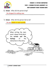 Basic Teaching Guide for Body worksheet - Crossing the road - Worksheet Wizard