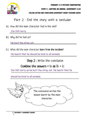 Basic Teaching Guide for Conclusion worksheet - Hurting an animal - Worksheet Wizard