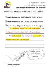 Basic Teaching Guide for Conclusion worksheet - Playing with fire - Worksheet Wizard