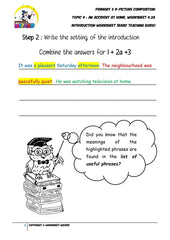 Basic Teaching Guide for Introduction worksheet - An accident at home - Worksheet Wizard