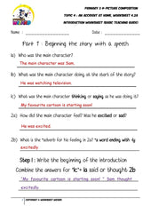 Basic Teaching Guide for Introduction worksheet - An accident at home - Worksheet Wizard