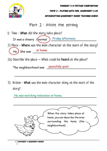 Basic Teaching Guide for Introduction worksheet - Playing with fire - Worksheet Wizard