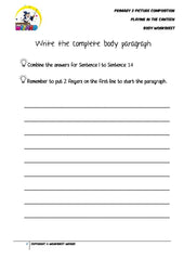 Body Worksheet - Playing in the canteen - Worksheet Wizard