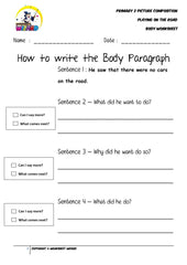 Body Worksheet - Playing on the road - Worksheet Wizard