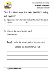 Conclusion Worksheet - An incident in the library - Worksheet Wizard