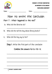 Conclusion Worksheet - An incident in the library - Worksheet Wizard