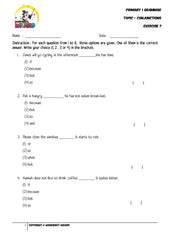 Conjunctions Exercise 7 - Student Worksheet - Worksheet Wizard