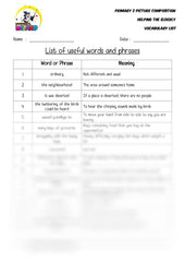 List of useful words and phrases - Helping the elderly - Worksheet Wizard