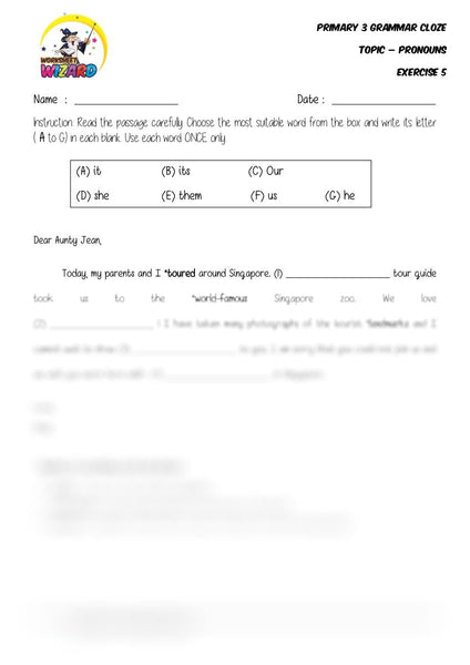 All Pronouns worksheets