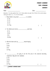 Pronouns Exercise 1 - Student Worksheet - Worksheet Wizard