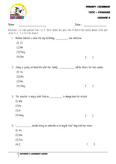 Pronouns Exercise 4 - Student Worksheet - Worksheet Wizard