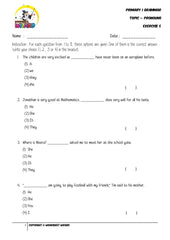 Pronouns Exercise 5 - Student Worksheet - Worksheet Wizard