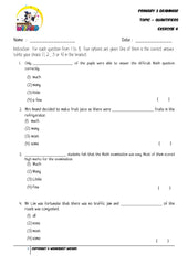 Quantifiers Exercise 4 - Student Worksheet - Worksheet Wizard