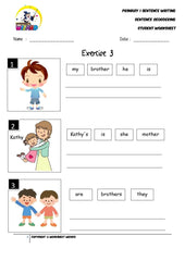 Sentence reordering exercise 3 - Student Worksheet - Worksheet Wizard