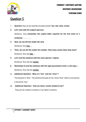 Sentence reordering exercise 5 - Teaching Guide and Answer Key - Worksheet Wizard