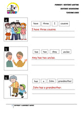 Sentence reordering exercise 5 - Teaching Guide and Answer Key - Worksheet Wizard