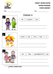 Sentence reordering exercise 6 - Student Worksheet - Worksheet Wizard