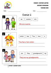 Sentence reordering exercise 6 - Teaching Guide and Answer Key - Worksheet Wizard