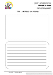 SPACE Planning worksheet for A Mishap in the Kitchen - Worksheet Wizard