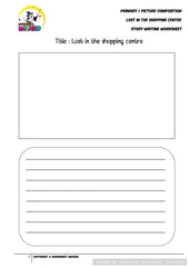 SPACE Planning worksheet for Lost in the shopping centre - Worksheet Wizard