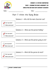 Student's Copy for Advanced Body worksheet - Crossing the road - Worksheet Wizard