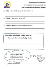 Student's Copy for Advanced Body worksheet - Crossing the road - Worksheet Wizard