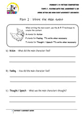 Student's Copy for Advanced Body worksheet - Playing with fire - Worksheet Wizard