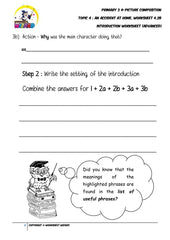 Student's Copy for Advanced Introduction worksheet - An accident at home - Worksheet Wizard