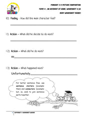 Student's Copy for Basic Body worksheet - An accident at home - Worksheet Wizard