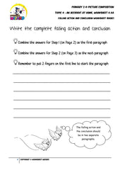 Student's Copy for Basic Conclusion worksheet - An accident at home - Worksheet Wizard