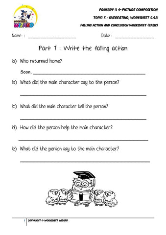 Student's Copy for Basic Conclusion worksheet - Overeating - Worksheet Wizard