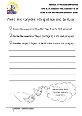 Student's Copy for Basic Conclusion worksheet - Playing with fire - Worksheet Wizard