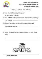 Student's Copy for Basic Introduction worksheet - Hurting an animal - Worksheet Wizard