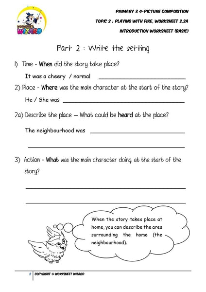 Student's Copy for Basic Introduction worksheet - Playing with fire - Worksheet Wizard