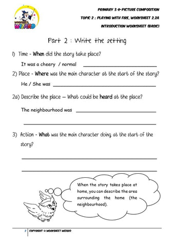 Student's Copy for Basic Introduction worksheet - Playing with fire - Worksheet Wizard