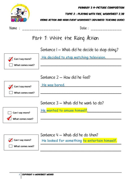 Teaching Guide for Advanced Body worksheet - Playing with fire - Worksheet Wizard