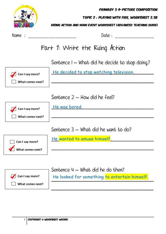 Teaching Guide for Advanced Body worksheet - Playing with fire - Worksheet Wizard