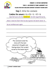 Teaching Guide for Advanced Conclusion worksheet - An accident at home - Worksheet Wizard